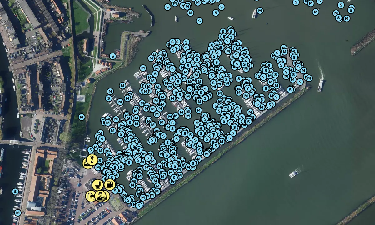 Satelite image of De Compagnieshaven Yacht Harbour