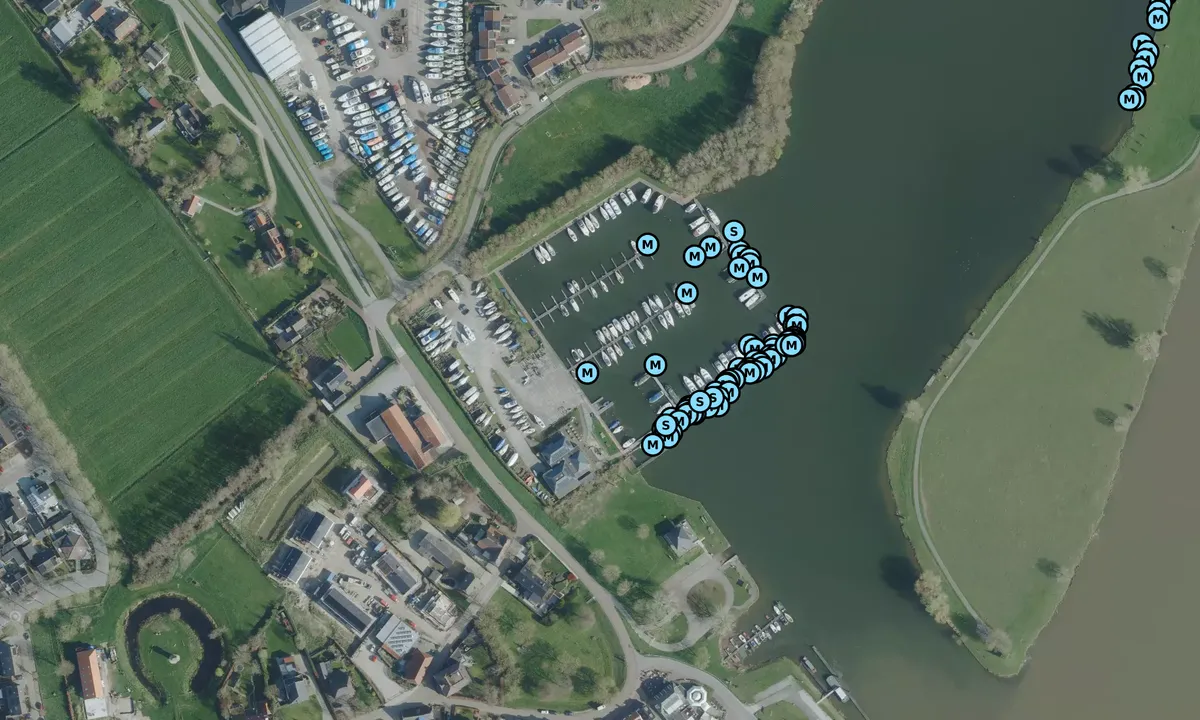 Satelite image of De Gouden Ham Watersport Marina