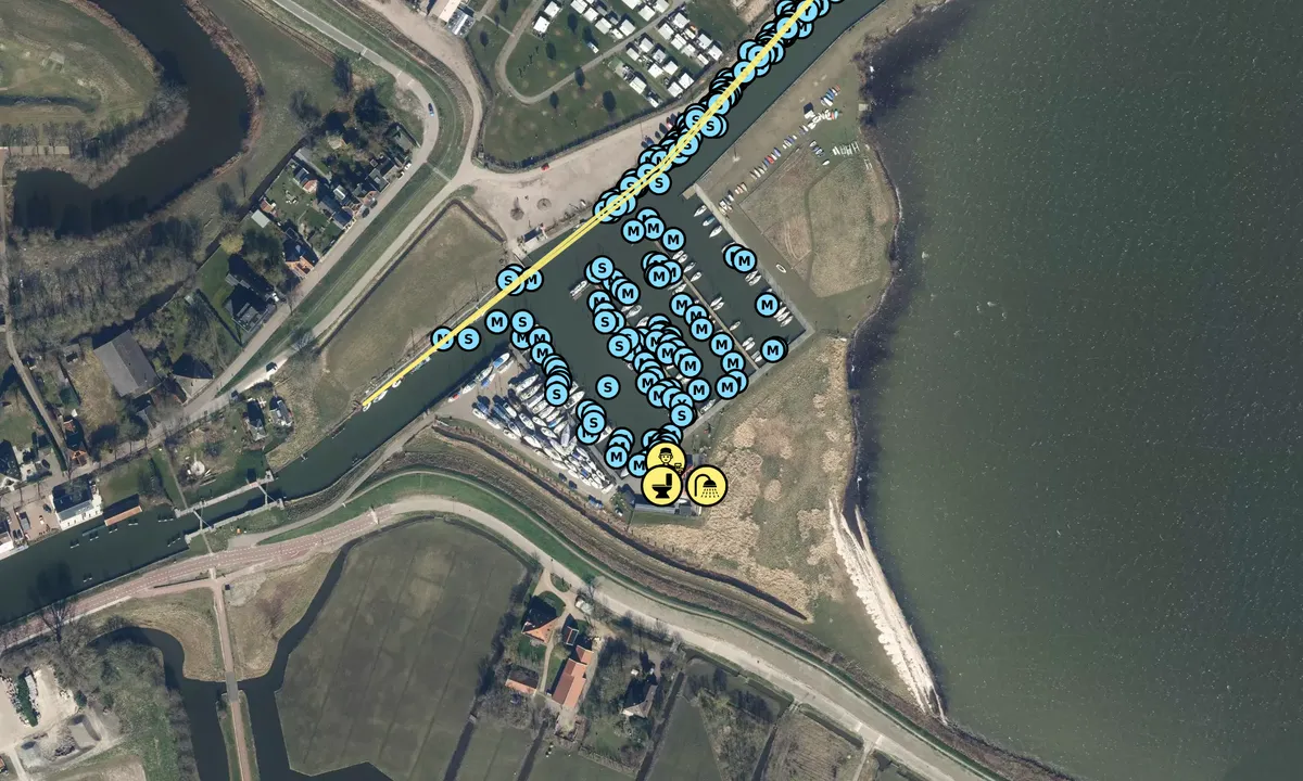 Satelite image of De Zeevang Yacht Harbour