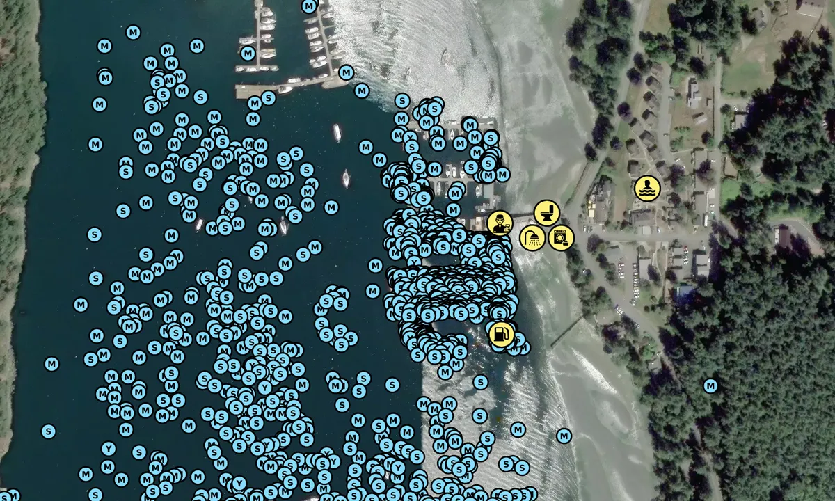 Satelite image of Deer Harbor Marina - Eastsound
