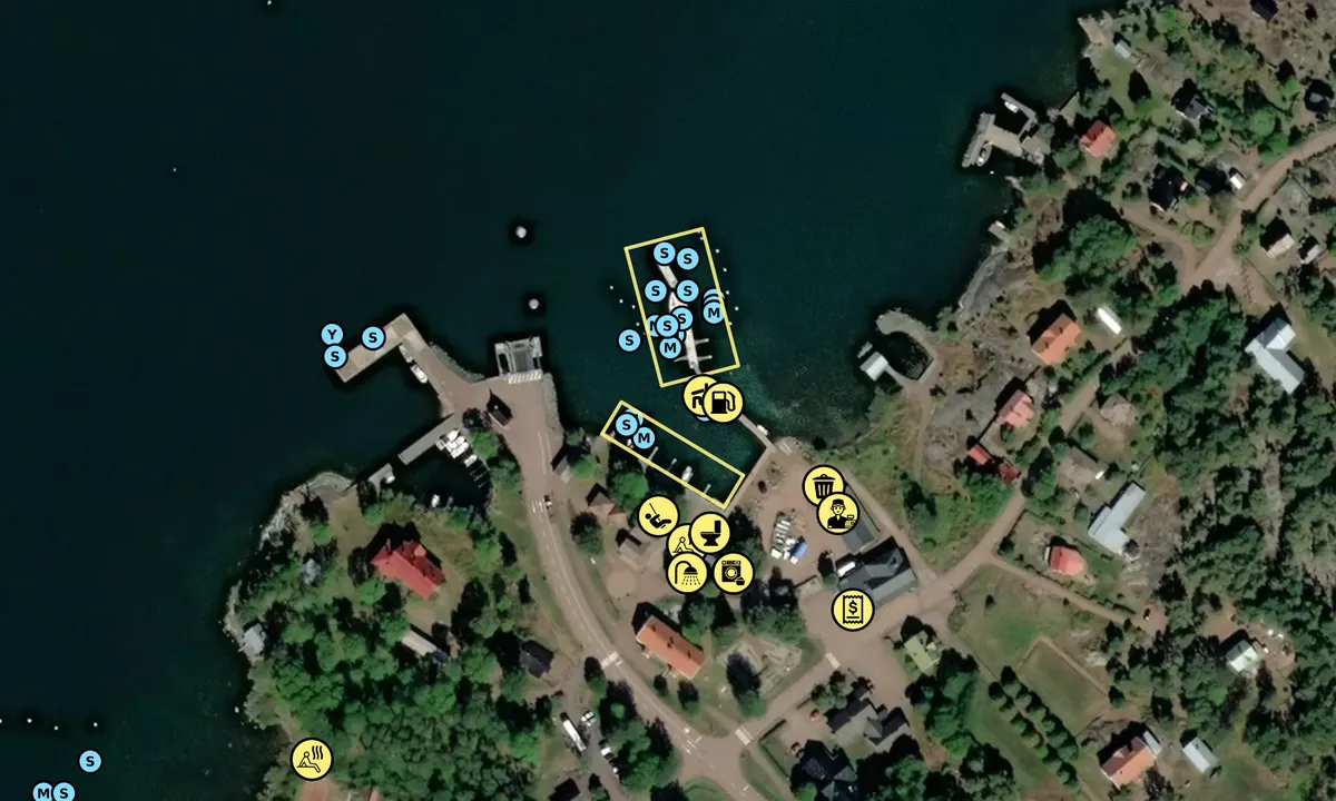 Satelite image of Degerby gästhamn