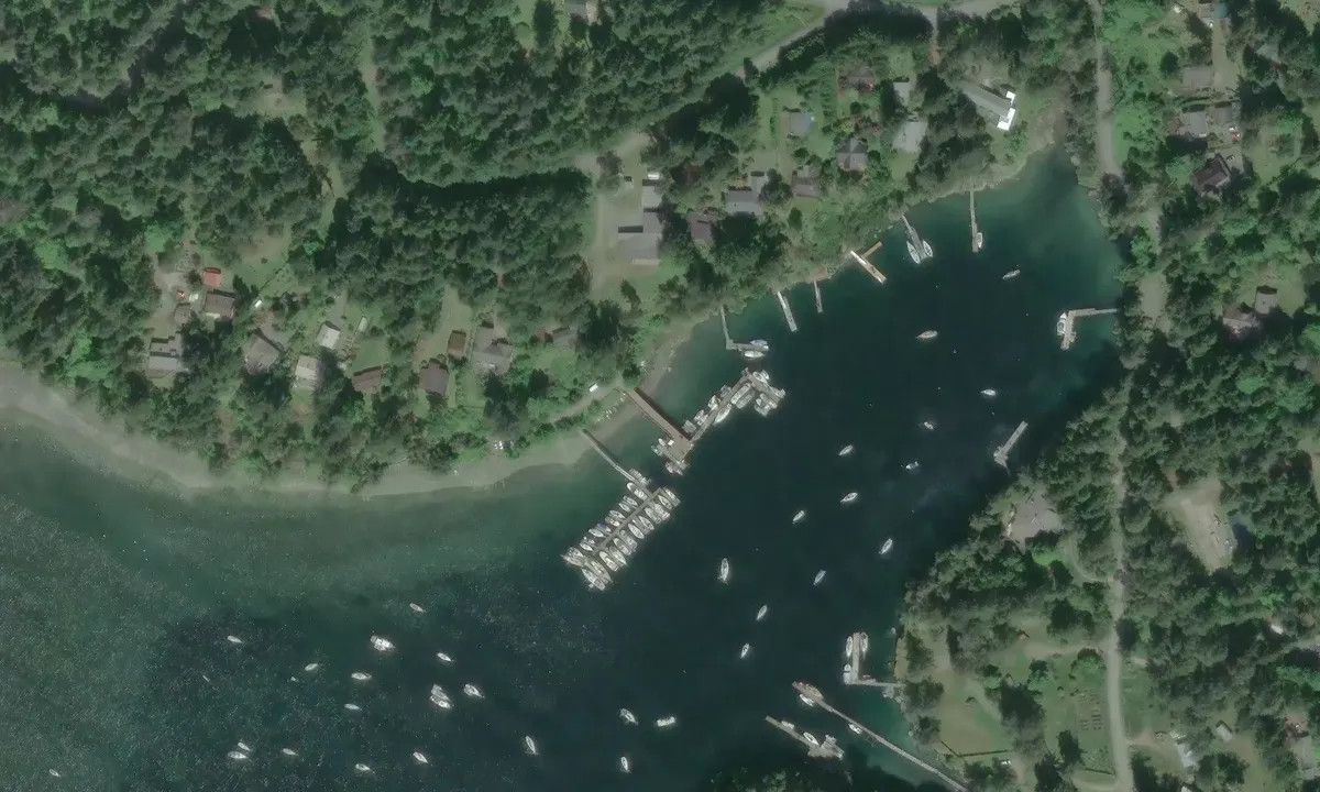 Satelite image of Degnen Bay Government Wharf 1