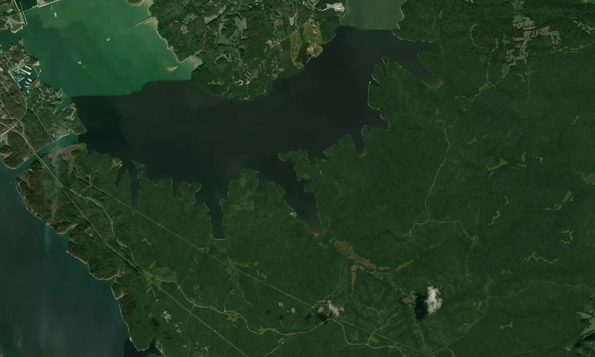 Flyfoto av Demumbers Bay