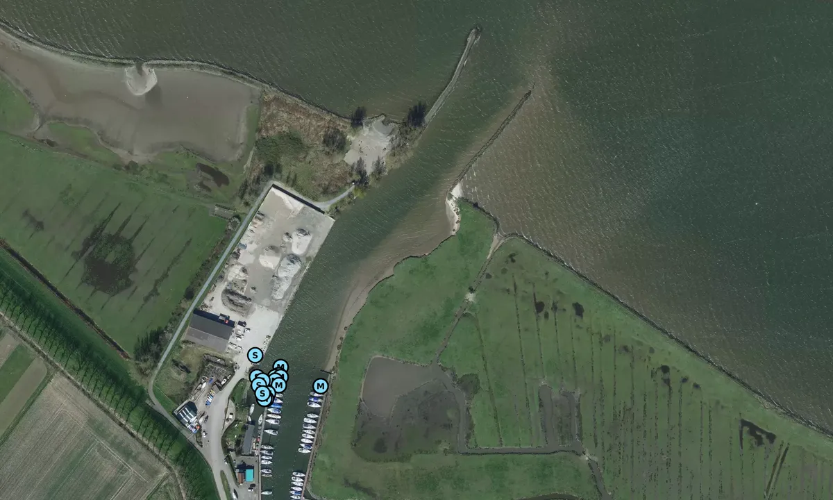 Satelite image of Den Bommel Yacht Harbour
