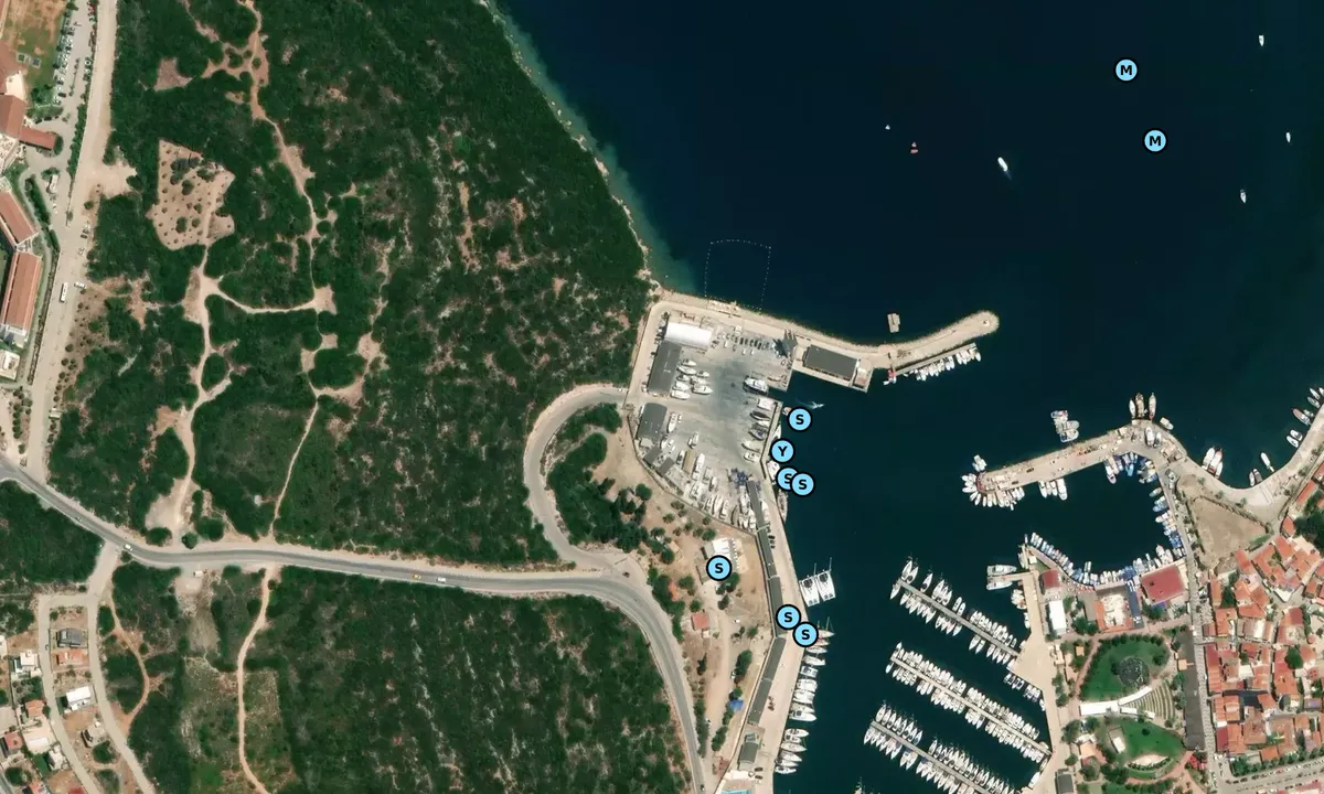 Satelite image of Denis Marine