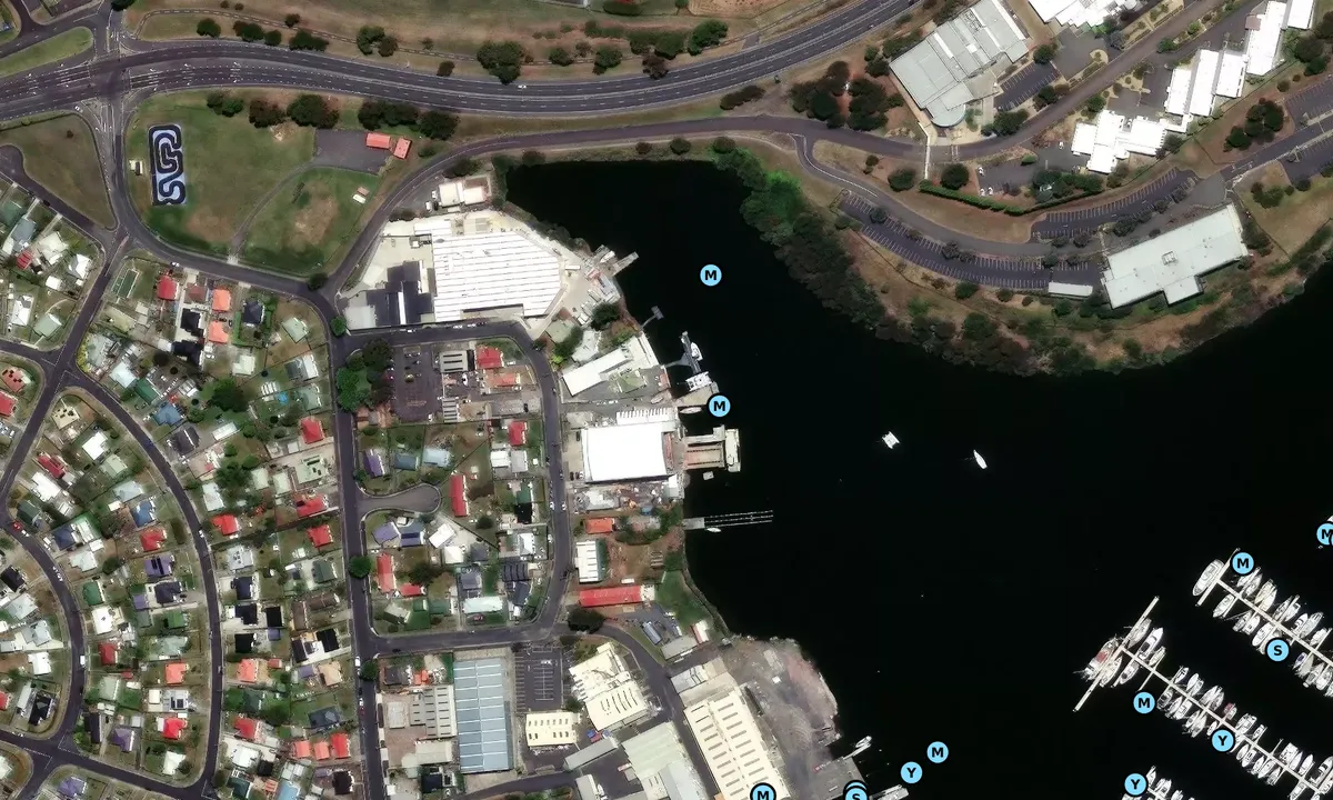 Satelite image of Derwent Marine