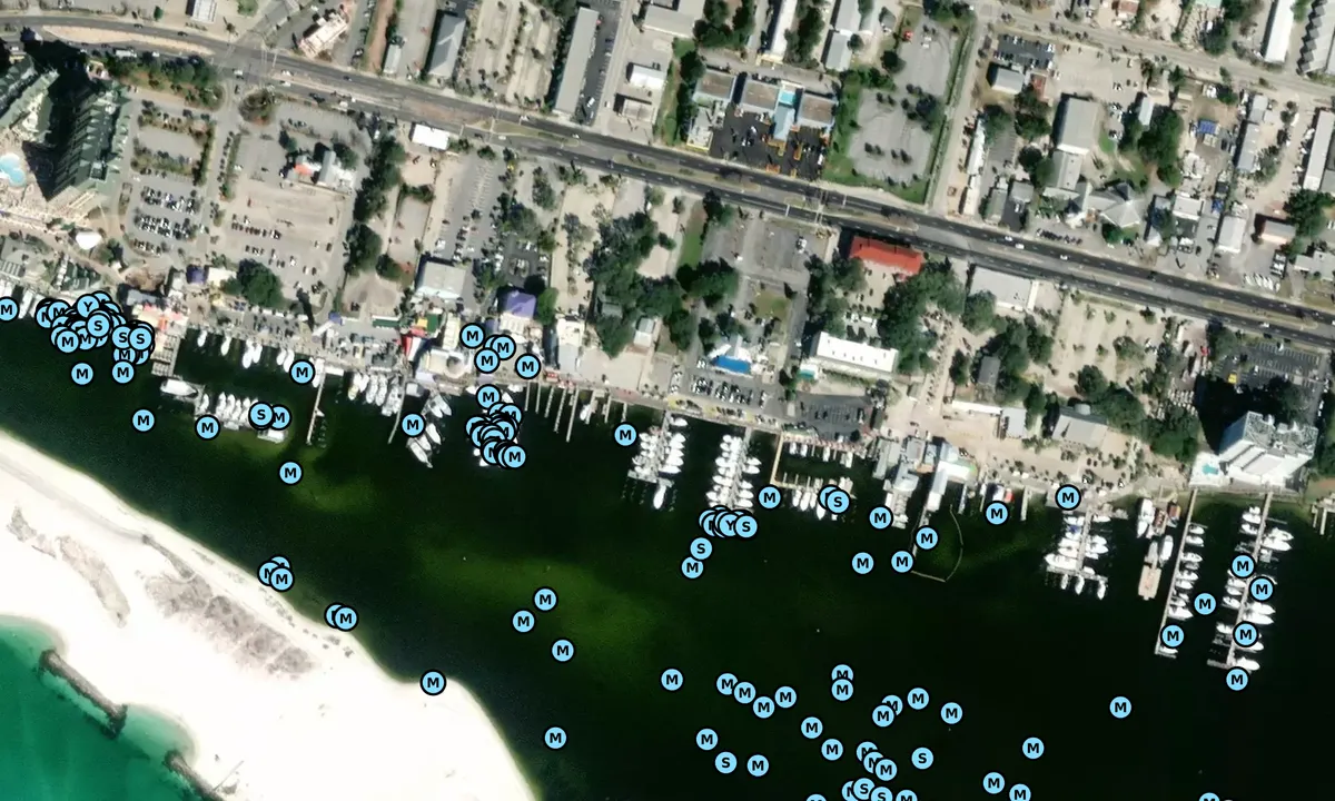Satelite image of Destin Fisherman Co-Op