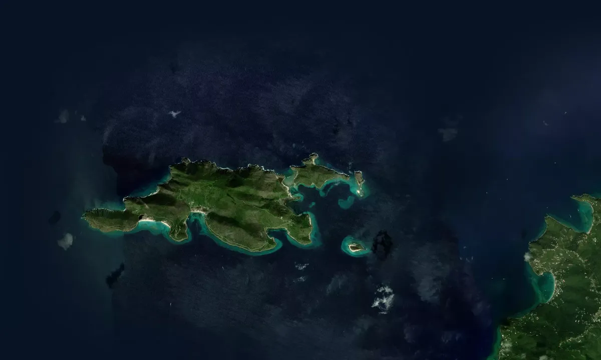 Flyfoto av Diamond Cay (moorings)
