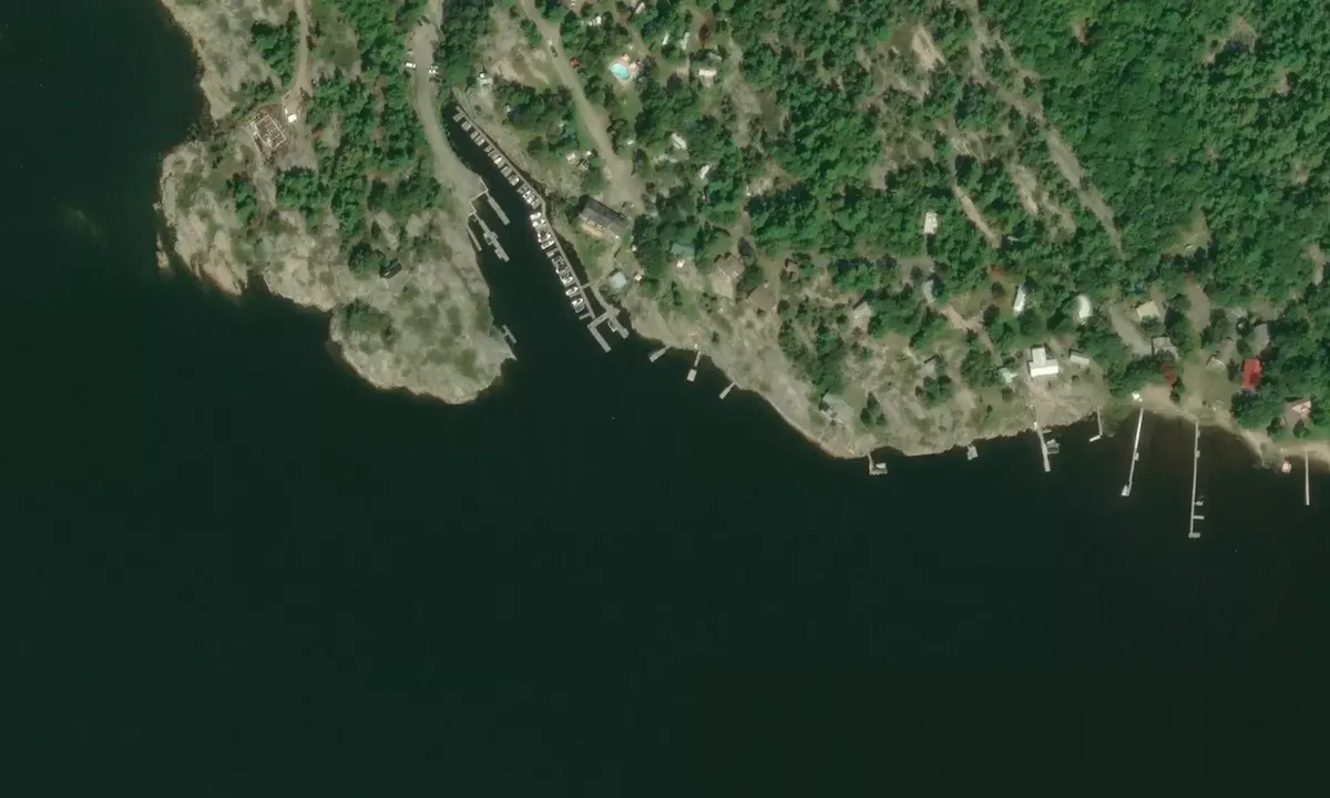 Satelite image of Dillon Cove Marina - Brooks Landing