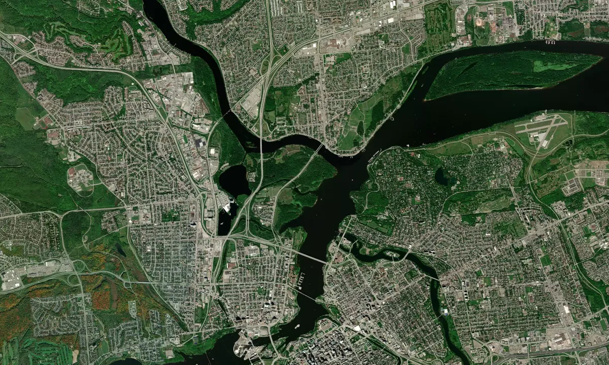 Flyfoto av Discharge De Lac Leamy