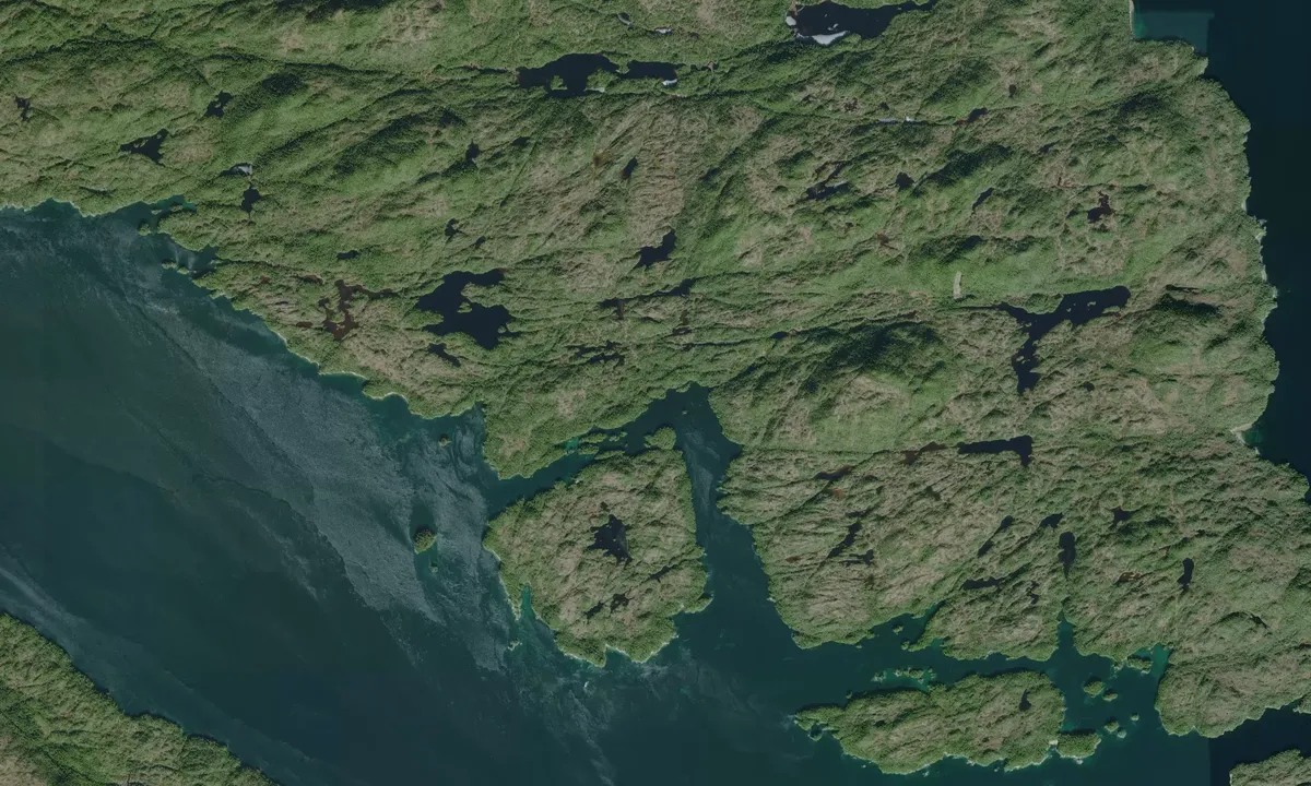 Flyfoto av Dixon Island
