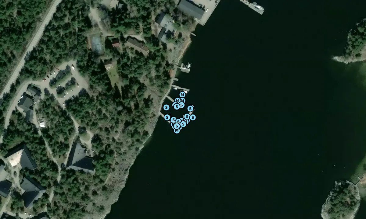 Satelite image of Djurönäset gästhamn