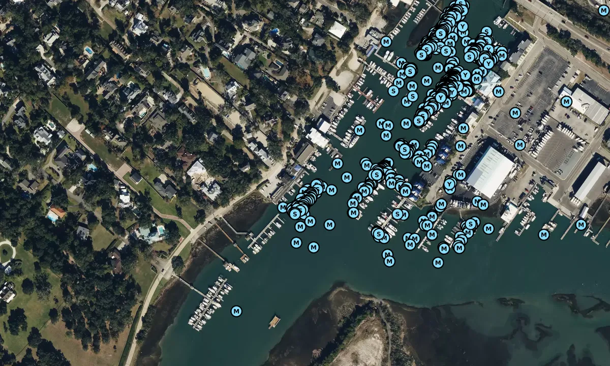 Satelite image of Dockside Marina - Wilmington