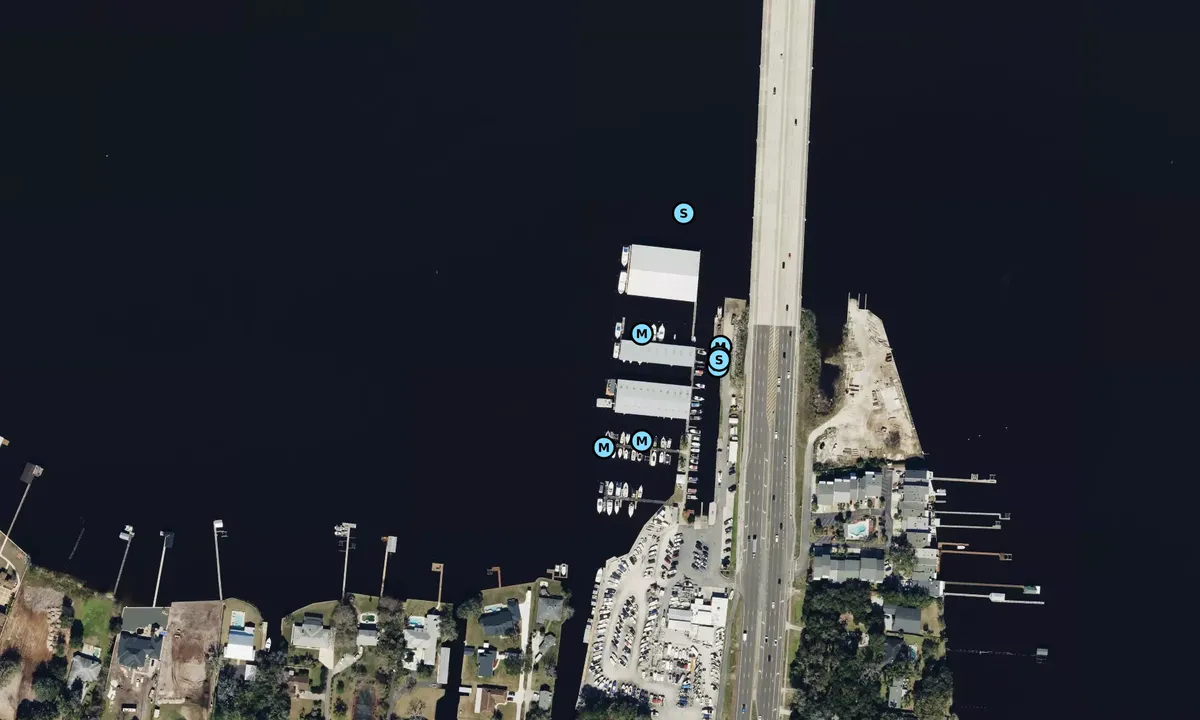 Satelite image of Doctors Lake Marina - Orange Park