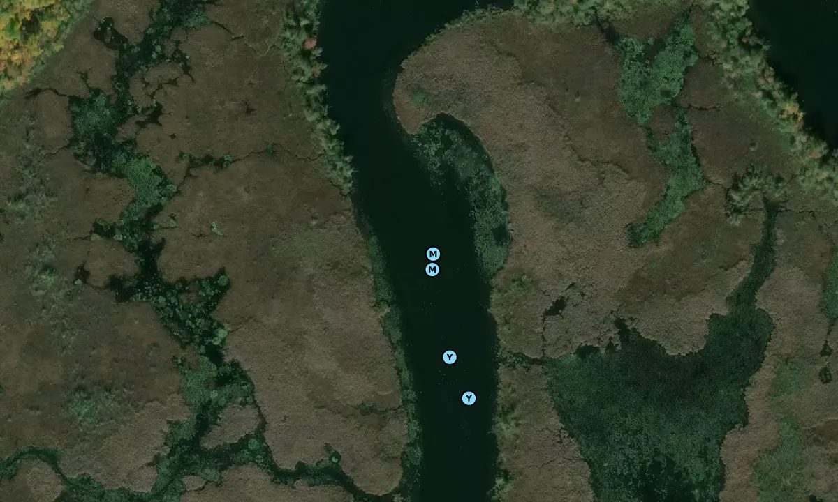 Satelite image of Domino Cut Anchorage
