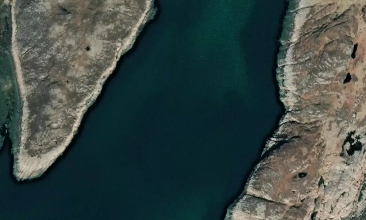 Satelite image of Dørvær