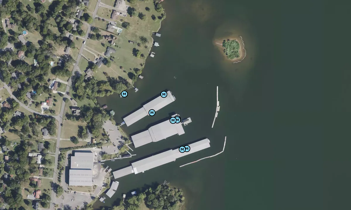 Satelite image of Drakes Creek Marina