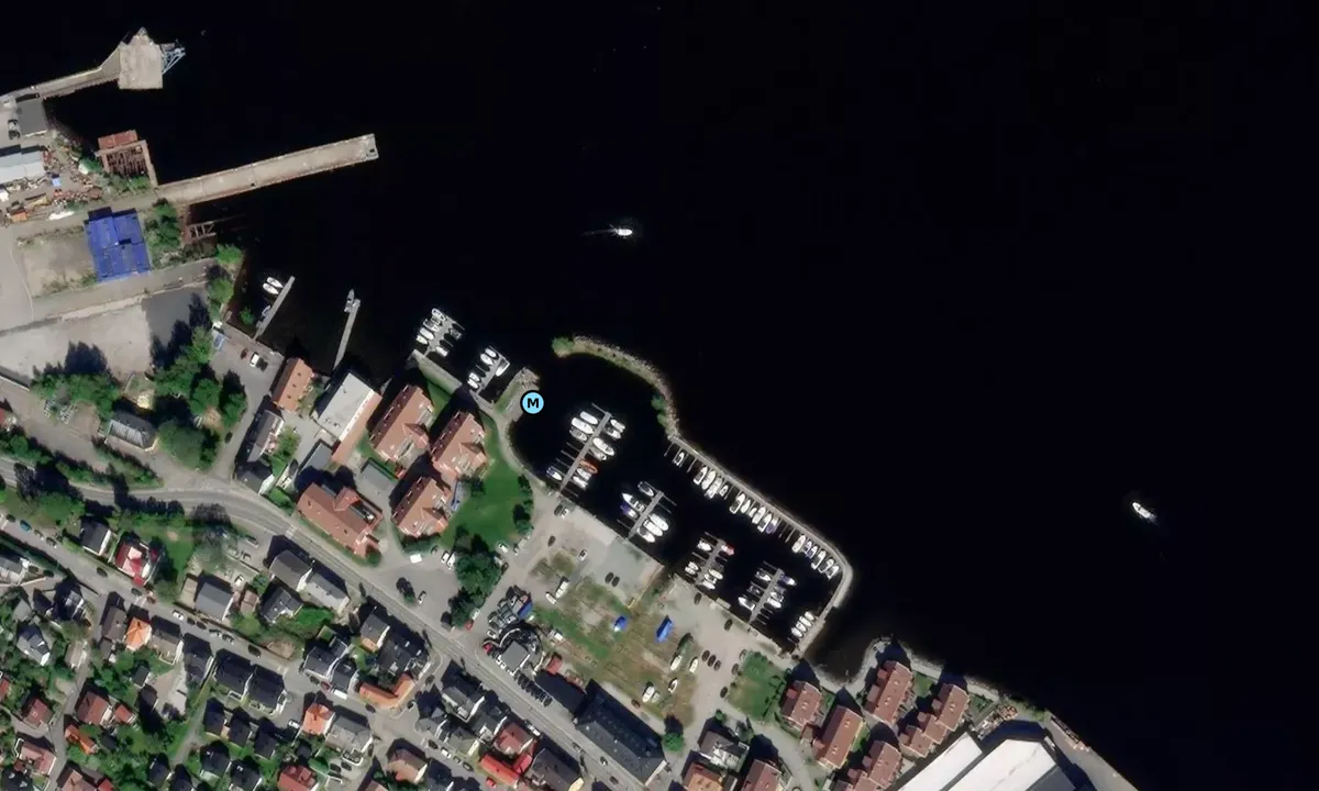 Satelite image of Drammen Motorbåtforenings Gjestehavn
