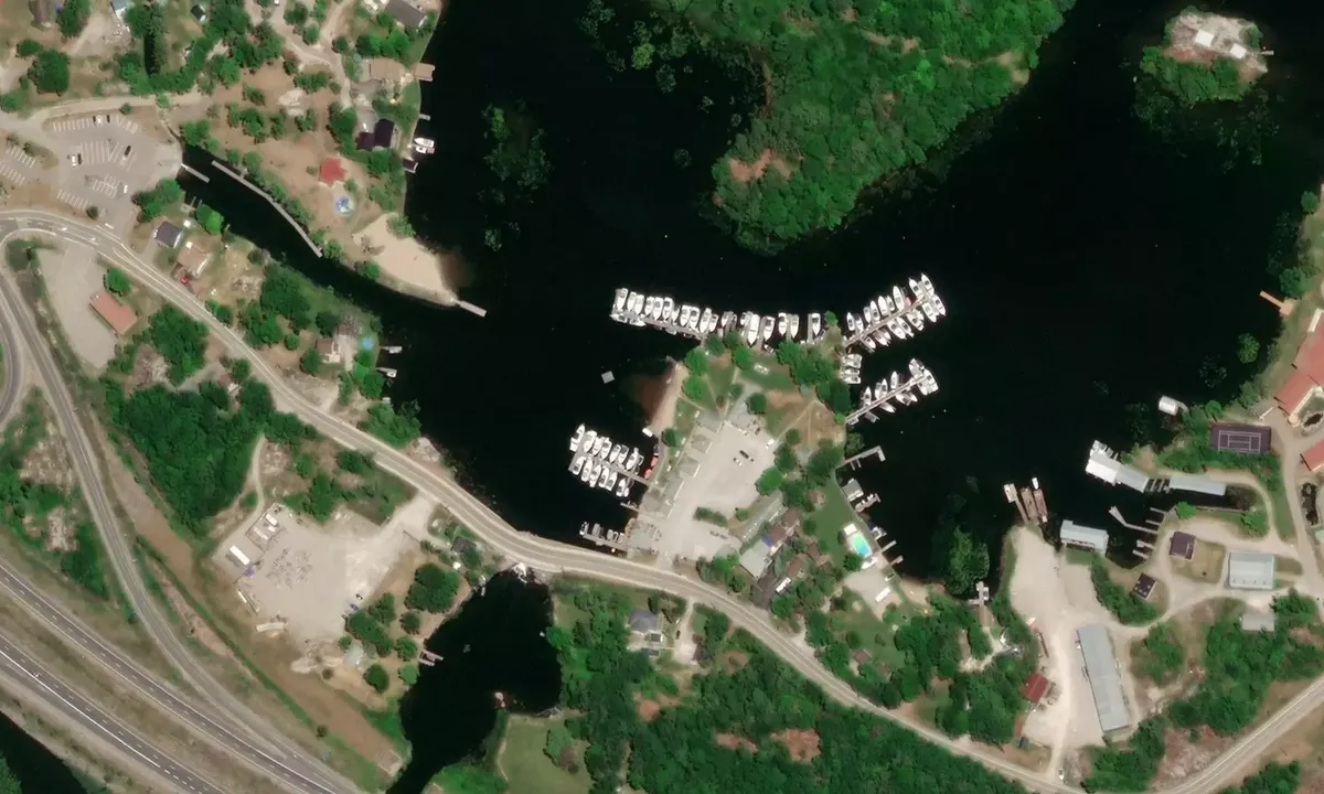 Satelite image of Driftwood Cove Marine Resort - Muskoka