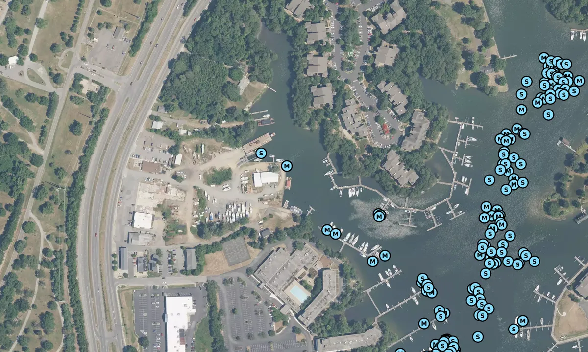 Satelite image of Drum Point Marine