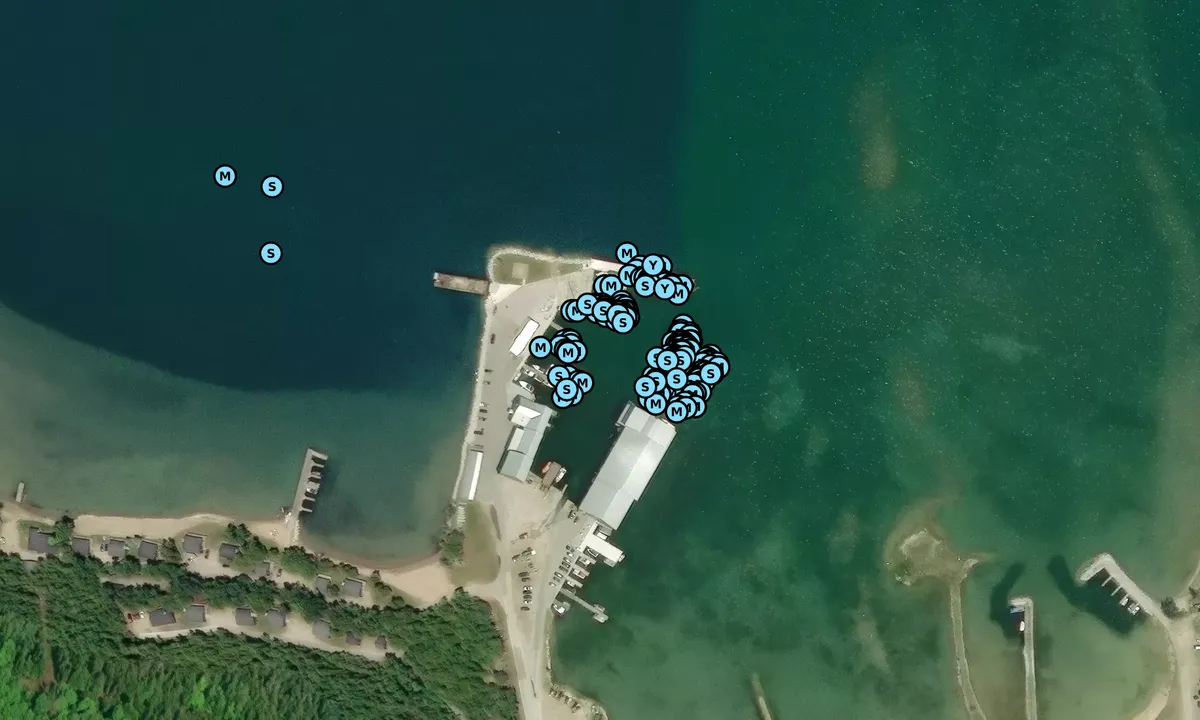 Satelite image of Drummond Island Yacht Haven - Chippewa