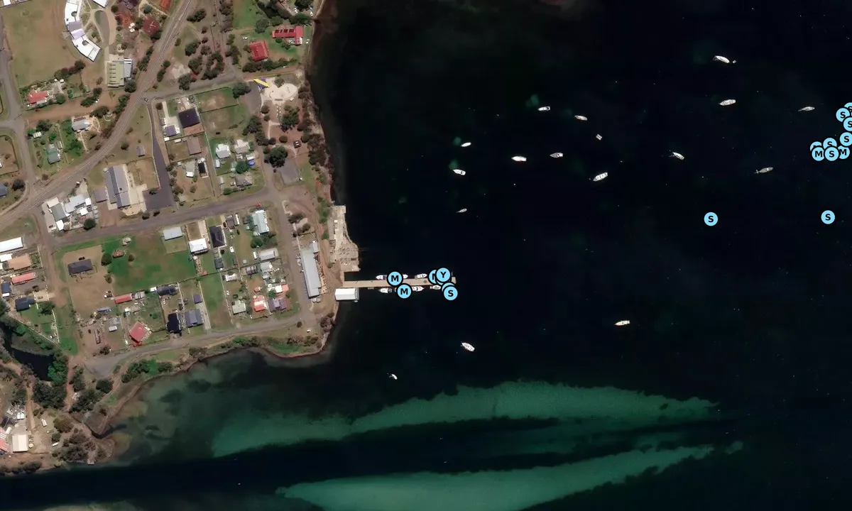 Satelite image of Dunalley Wharf