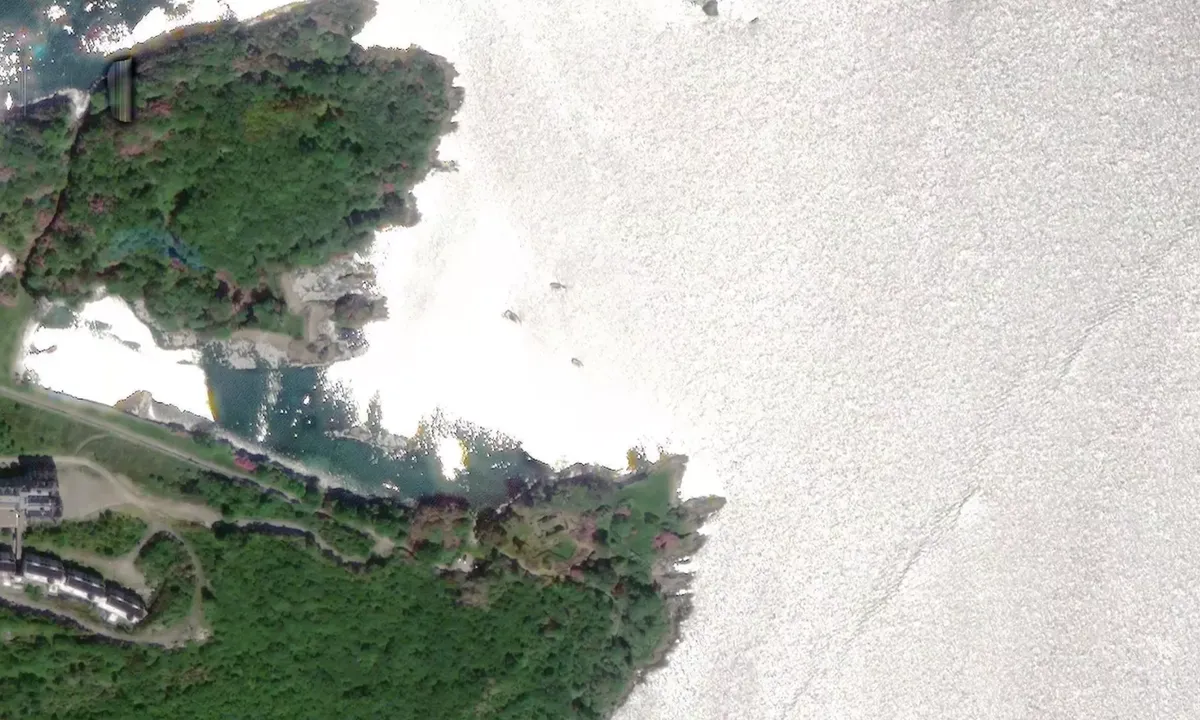 Flyfoto av Dunboy bay