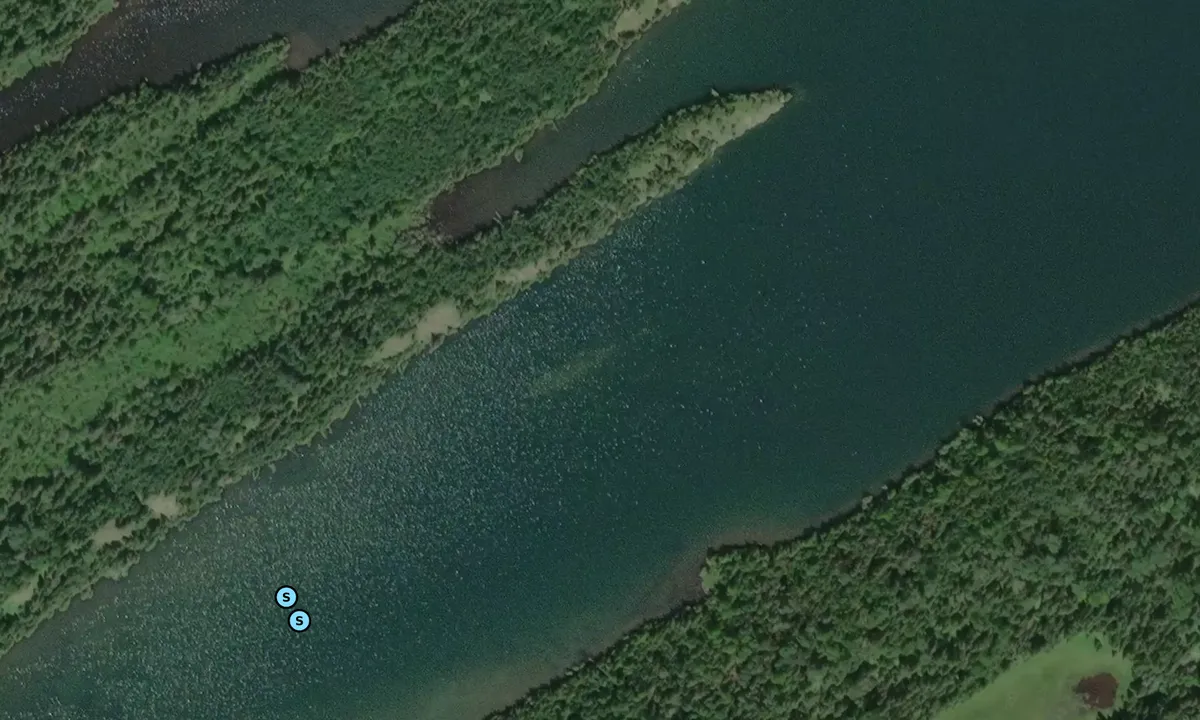 Satelite image of Duncan Bay