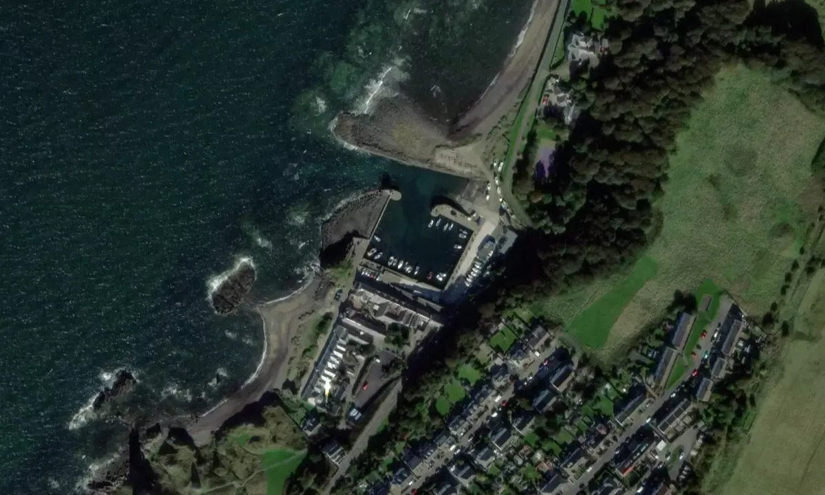 Satelite image of Dunure Harbour