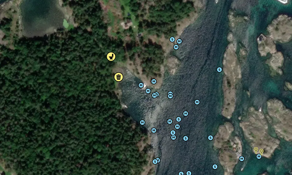 Satelite image of Dynamittbukta Indre Maløya