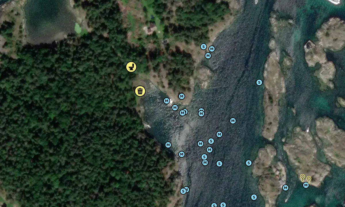 Satelite image of Dynamittbukta Indre Maløya