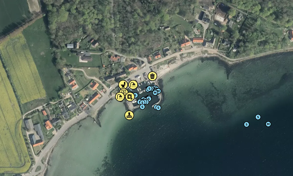 Satelite image of Dyreborg Havn