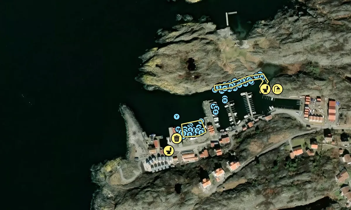 Satelite image of Dyrön - Nordhamnen