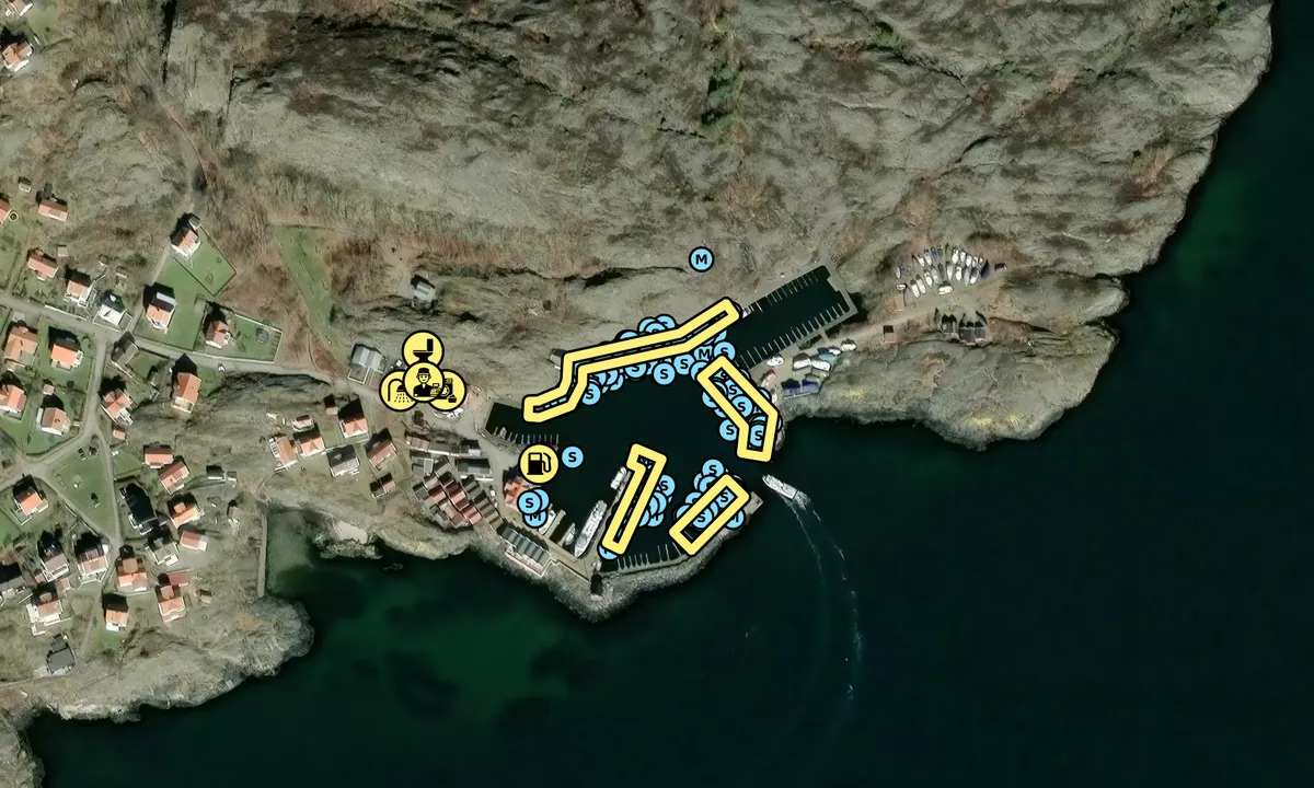 Satelite image of Dyrön - Sydhamnen