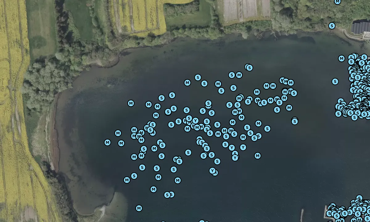 Satelite image of Dyvig - inner anchorage