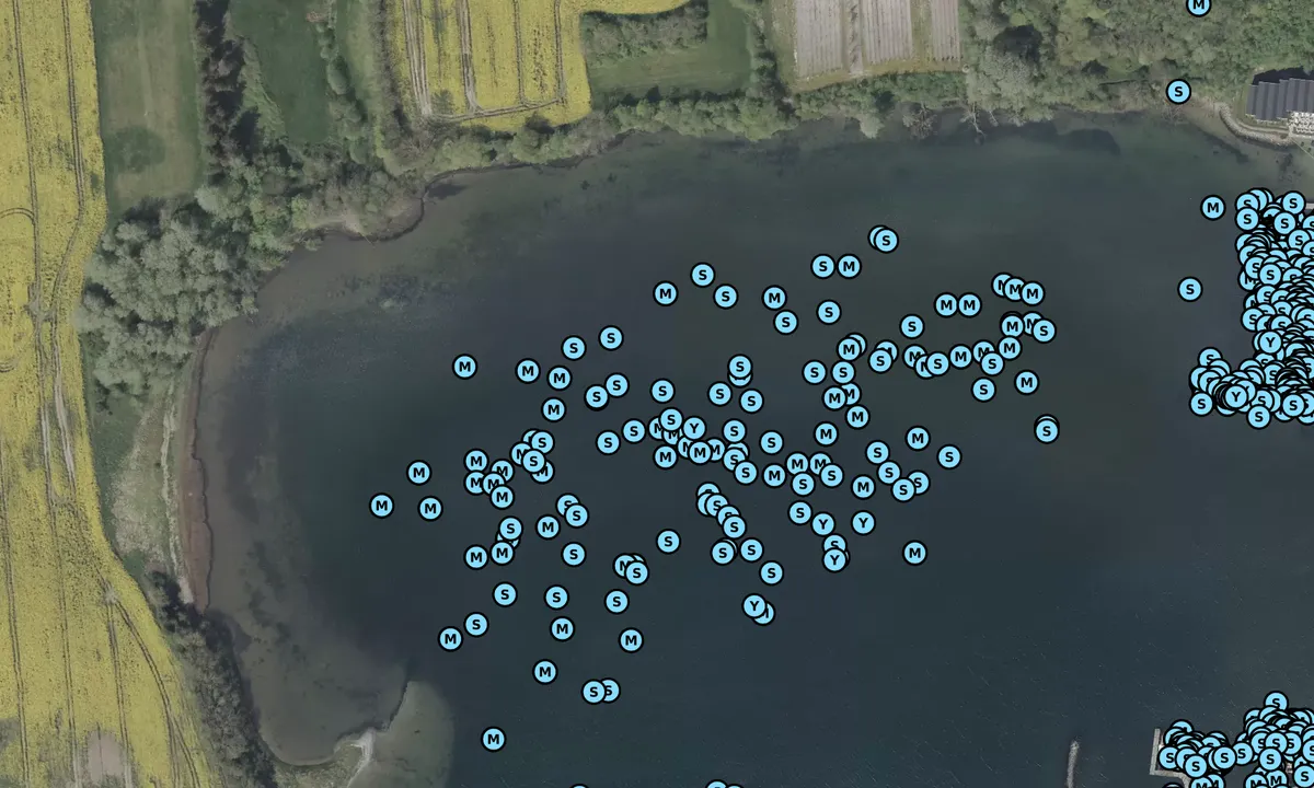 Satelite image of Dyvig - inner anchorage
