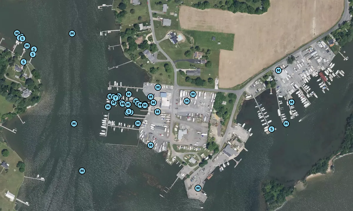 Satelite image of Eastern Bay Yacht Center