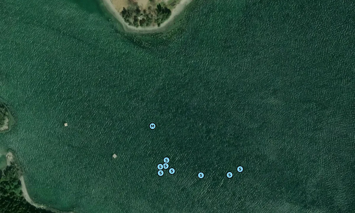 Satelite image of Eastern Pt Harbor
