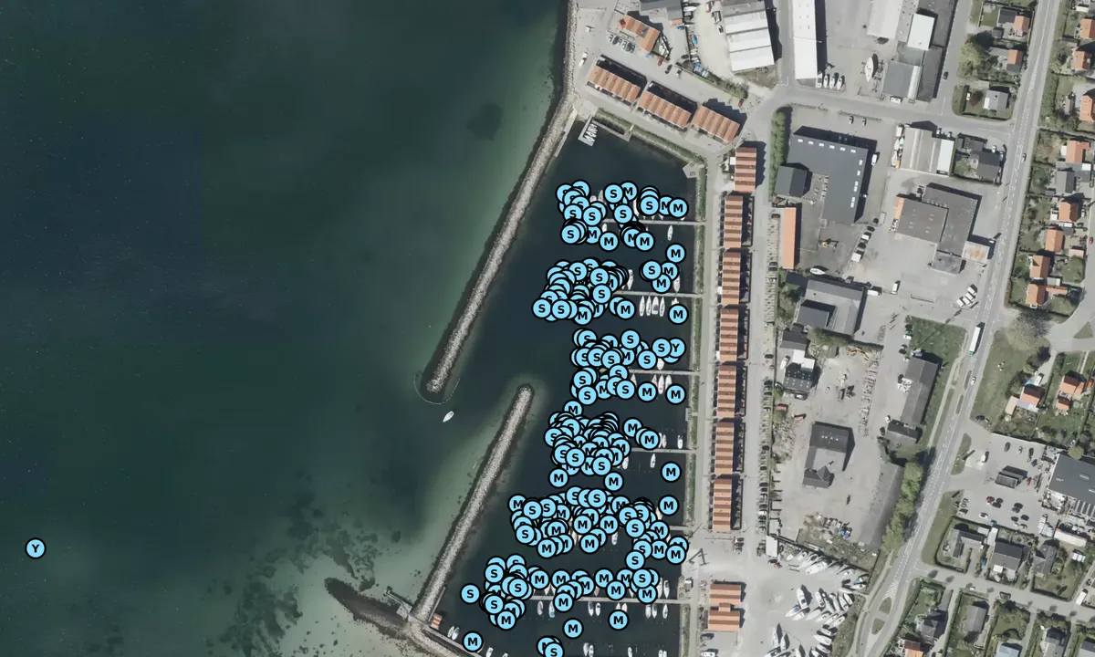 Satelite image of Ebeltoft Skudehavn