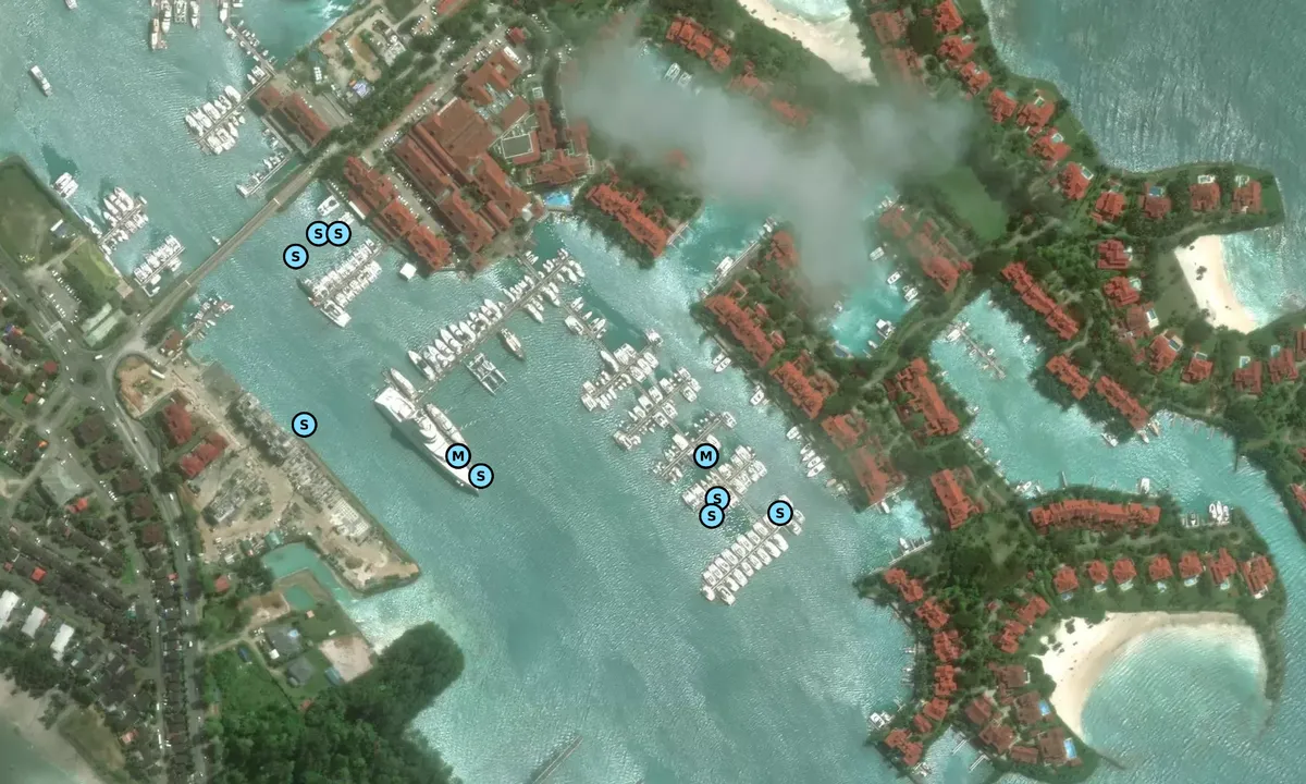 Satelite image of Eden Island Marina