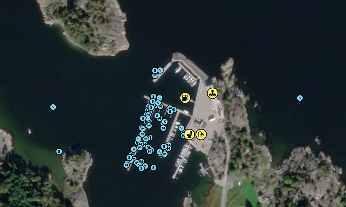 Satelite image of Edholmen Marina