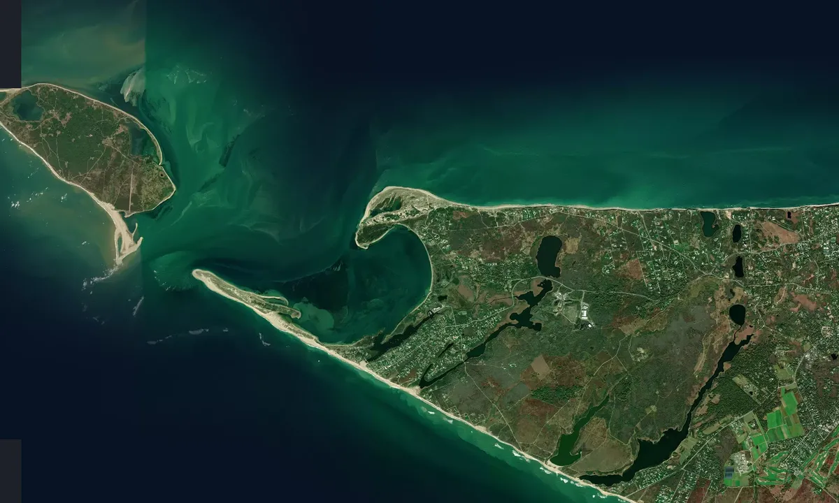 Flyfoto av Eel Point