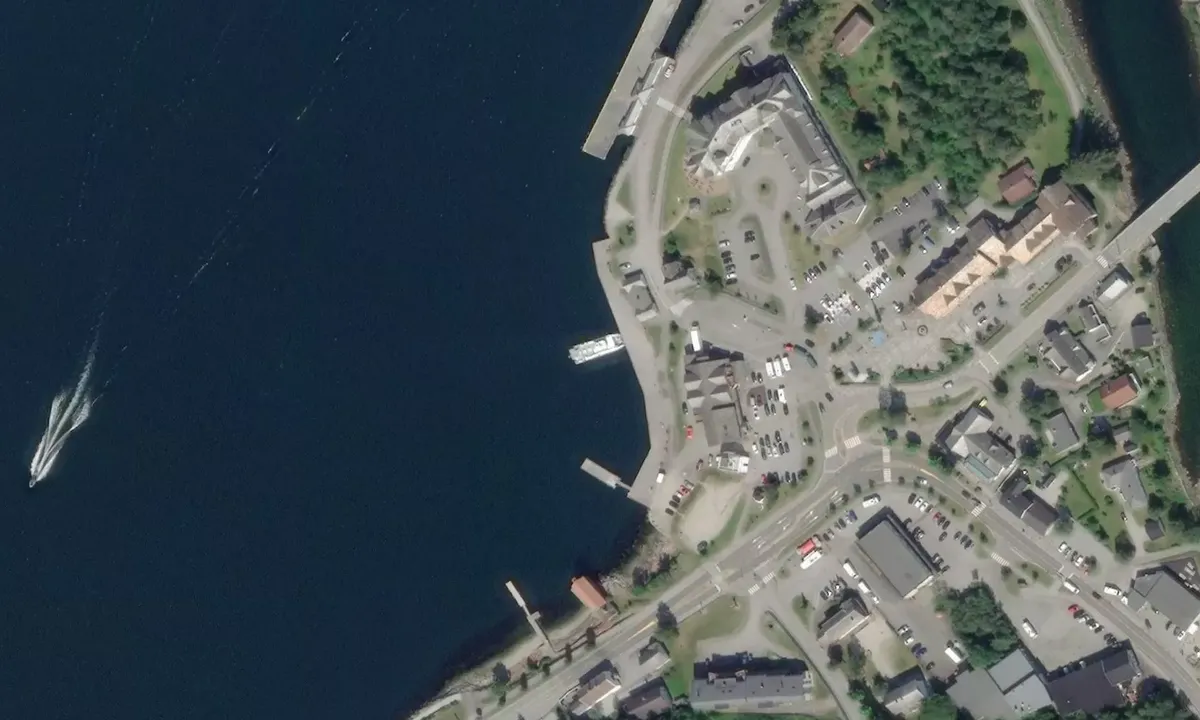 Satelite image of Eidfjord Båtlag og Småbåthavn