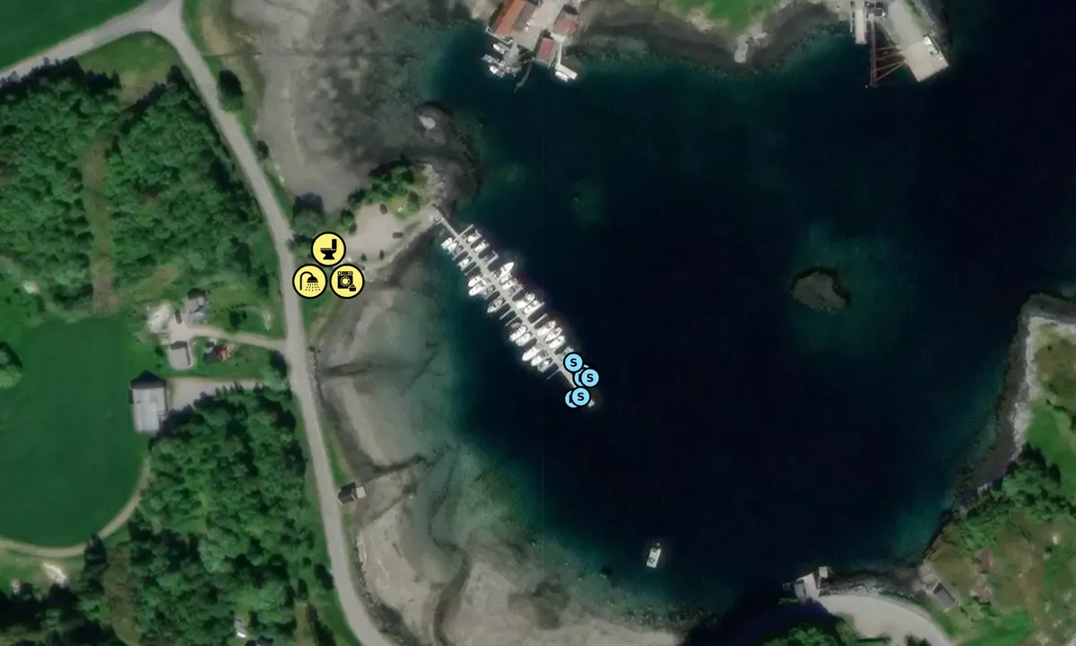 Satelite image of Eidshaug Båtforening