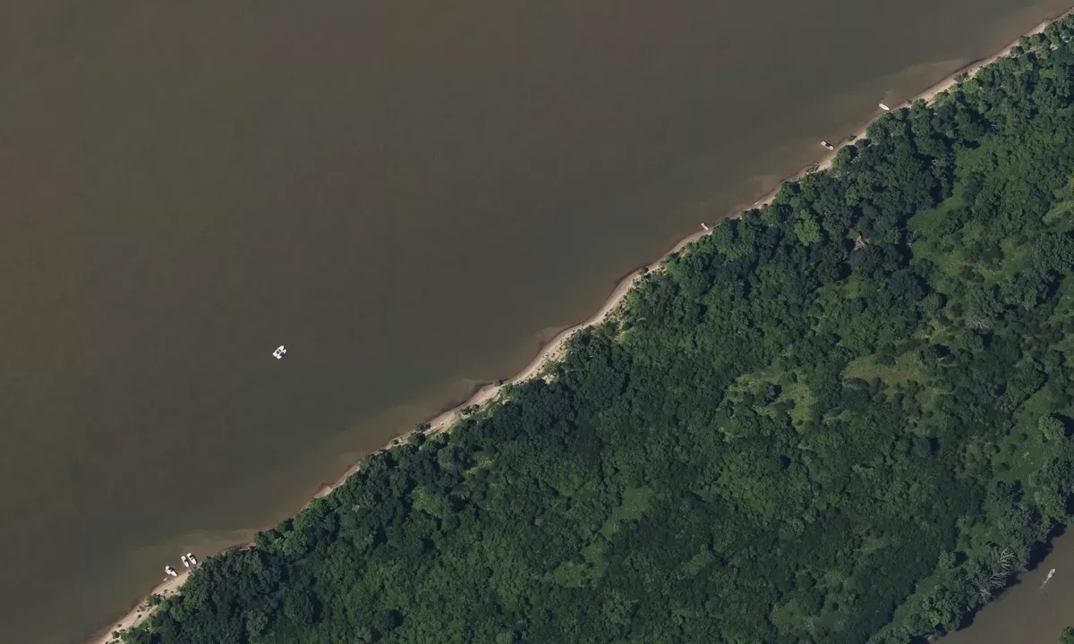 Satelite image of Eighteen Mile Island