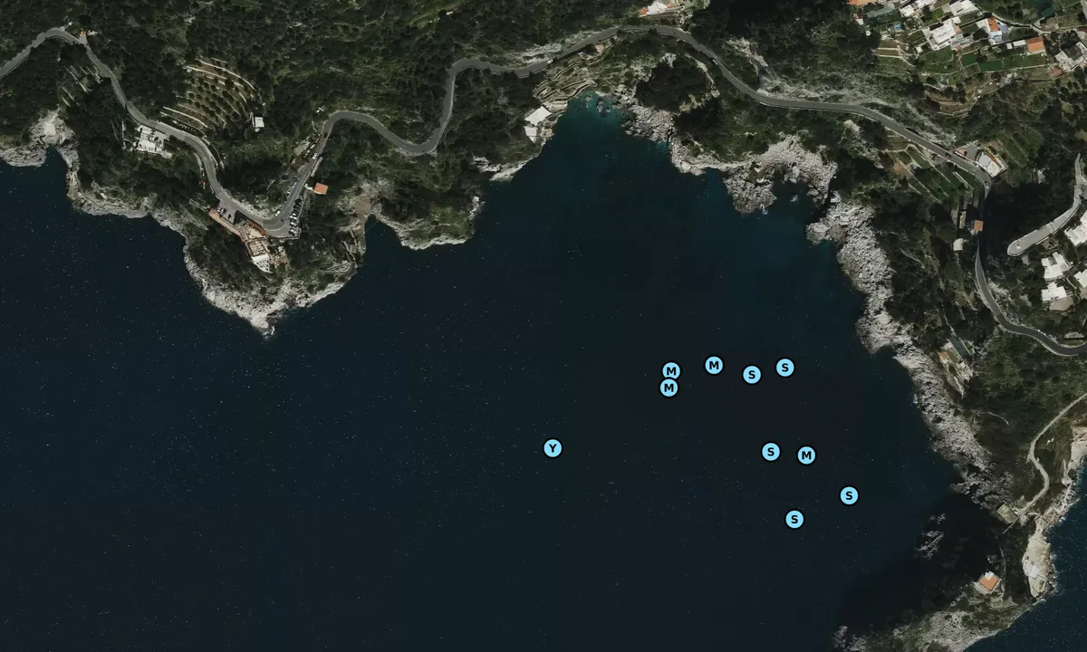 Satelite image of Emerald Grotto