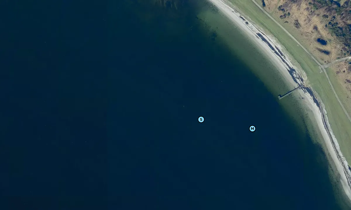 Satelite image of Enebærodde Gabet bouy