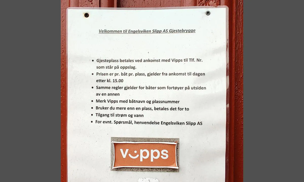 Engelsviken Slipp: Reglement