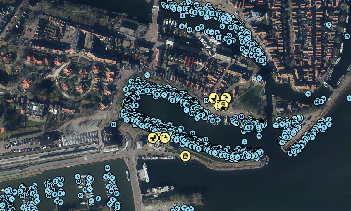 Satelite image of Enkhuizen Buitenhaven Yacht Harbour