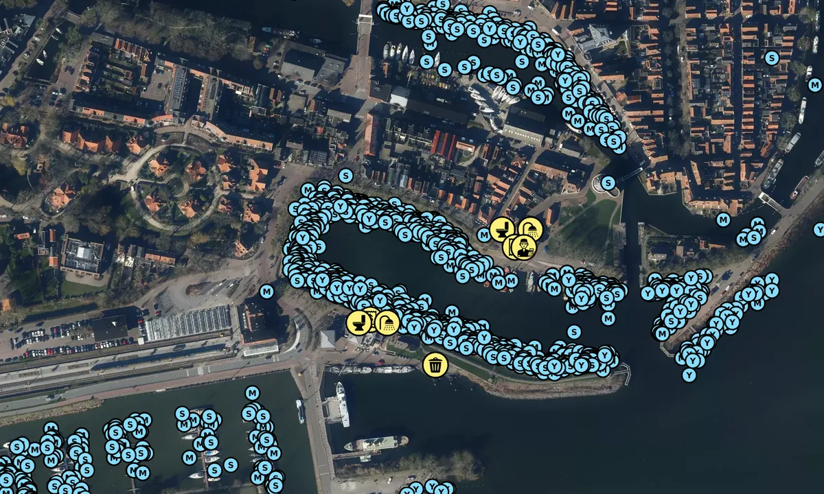 Satelite image of Enkhuizen Buitenhaven Yacht Harbour